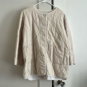W’s Steven Alan Beige Quilted Jacket in L